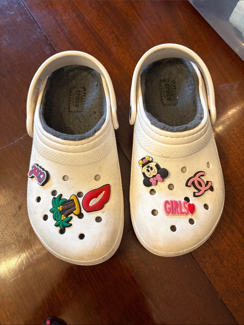 CROCS used condition with assorted Jibbitz